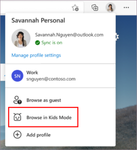 Microsoft Edge Kids Mode
