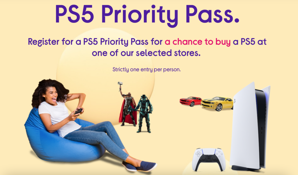 Currys PS5 Priority Pass