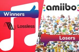 Winners and Losers Apple Lossless Nintendo Amiibo