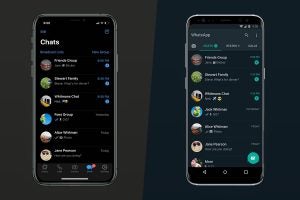 Whatsapp Dark mode ios android