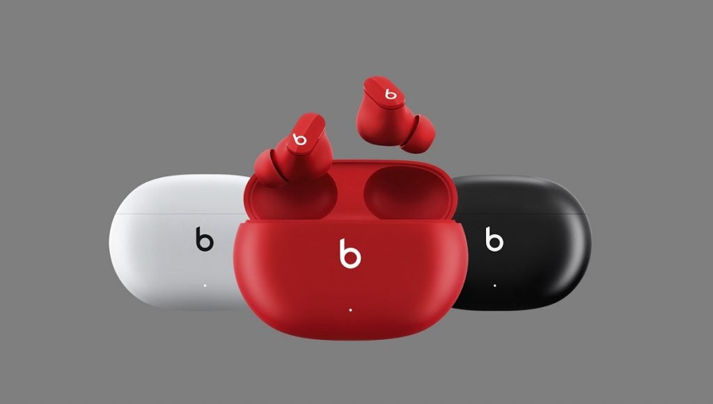 Beats Studio Buds in black, red and white finishes