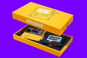 Playdate console in box