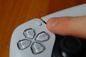 The Share button on the PS5 DualSense controller