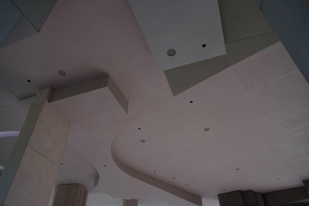L-ISA speakers in the ceiling at the Serpentine Pavilion