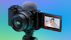A shot of the new Sony ZV-E10 vlogging camera