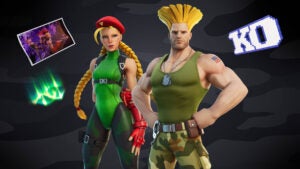 Guile and Cammy Street Fighter Fortnite