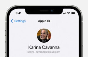 iOS create Apple ID title