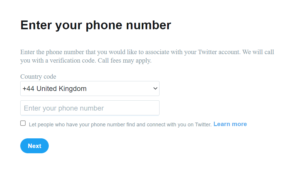 Enter your phone number