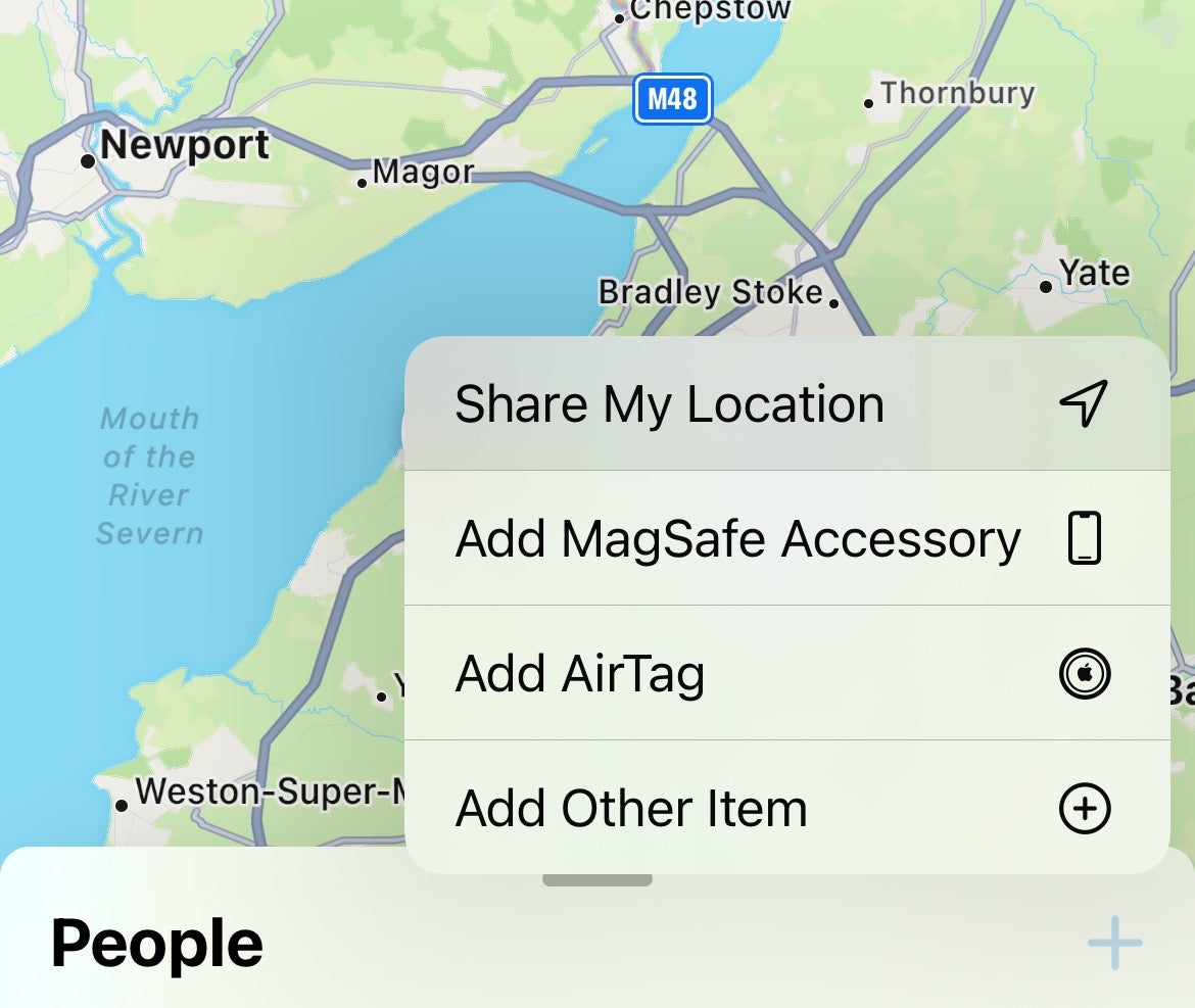 iOS Find My share location