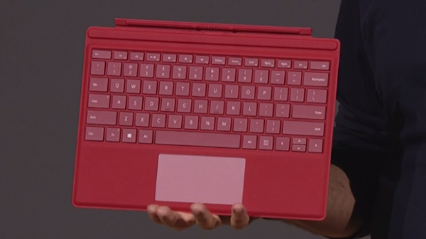 Type Cover for Surface Pro in red
