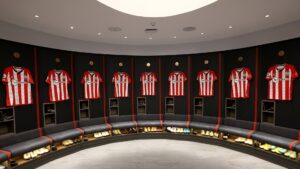 Southampton FC dressing room